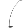Image de Lampadaire Gpin30 - Lampadaire Led 25W 3000K 1442Lm Orientable Noir Mat Avec Interrupteur À Pédale - Gealuce