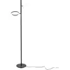 Image de Lampadaire Gpin32 - Lampadaire Led Dimmable 28W (10W+18W) 3000K En Aluminium Noir Mat - Gealuce