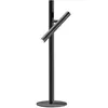 Image de Lampe De Table Gealuce Gls En Aluminium Noir Mat, Led Orientable 5,4 W Avec Variateur Push, 3000 K, Faisceau 25°, Ip20, Design Minimaliste Moderne