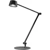 Image de Lampe De Table Efira L - 6,2W Led 3000K Intensité Réglable, Structure En Aluminium Noir Mat Avec Diffuseur En Méthacrylate - Gea Luce