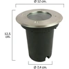 Image de Spot LED encastré IP54 couleur inox