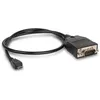 Image de Hamlet XURS232MICROTG câble Série Noir 0,45 m RS-232 DB9 Micro USB