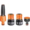 Image de Kit arrosage 4 Pièces Raccord rapide 19 mm 3/4" Système d'arrosage CLABER