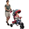 Image de Tricycle Mondo On & Go Moovi Explore Rouge Convertible Flexible Rotation du siège