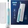 Image de Oral-B Pro 1 Cross Action Caribbean Blue avec Reiseetui