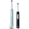 Image de Oral-B Pro 1 PRO1CRSDUO brosse à dents électrique Adulte Brosse à dents rotative oscillante Noir, Turquoise, Blanc - Neuf