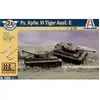 Image de Pz.Kpfw.VI Tiger I Ausf.E le pack inclut 2 maquettes de char à clipser (snap together) - spécial wargame 1/72 - Italeri Maquette militaire - Ital7505