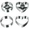 Image de Metaltex - Découpoir 5.5cm X4 Inox Rond Et Coeur