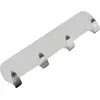 Image de Barrette 4 Crochets Adhésive Inox Fixation Adhésive, Acier Inoxydable, 4 Crochets - Exma