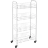 Image de METALTEX 340634 Pisa Chariot multi-usages à 4 niveaux / étagère roulante, hauteur 84 cm