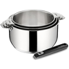 Image de Set 3 Casseroles 16 / 18 / 20 Cm Inox + Poignée - Salvaspazio - Lagostina