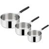 Image de Série de 3 casseroles inox 16/18/20cm - Lagostina - 12896600003 - tempra inox