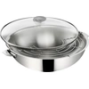 Image de Wok 30 Cm Inox + Grille + Couvercle - Salvaspazio+ - Lagostina