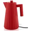 Image de Bouilloire électrique moderne en résine rouge Plissé Alessi 1,7 L