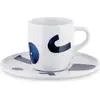 Image de Alessi Yunokiware,Mocha Cup+Saucer Vorteilset 4 Stück (Art.-Nr. NF08/76S, EAN 8003299484836)