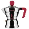 Image de Alessi Moka Alessi Caffettiera Espresso 1 Tazza Manico E Pomolo Rosso