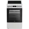 Image de Cuisinière électrique posable Whirlpool W5V5LCW 50 cm 4 foyers vitrocéramique Blanc - Neuf