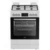 Image de Cuisinière mixte Whirlpool W6G8LCW 60 cm 4 feux gaz + four 72 L Blanc - Neuf