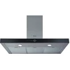 Image de Hotte décorative murale 90cm 69db 713m3/h inox/noir - Whirlpool - AKR759/1IX -