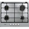 Image de Whirlpool TGML 650 IX argent plaque de cuisson à gaz encastrable 4 zones