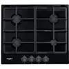 Image de Table de cuisson gaz 60cm 7300w noir - Whirlpool - TGML660NB -