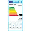 Image de Hotte visière 60cm 270m3/h noir - Whirlpool - WCN65FLK -