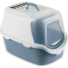 Image de STEFANPLAST Bac à litière Cathy Easy Clean avec filtre, blanc-bleu, 56x40x40cm
