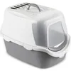 Image de STEFANPLAST CATHY Poubelle Easy Clean avec filtre, blanc/gris, 56x40x40cm