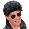 Image de W WIDMANN MILANO Party Fashion - Perruque Greaser, cheveux synthétiques, coiffures courtes, perruque cheveux courts hommes, années 60, rockabilly, rock'n'roll en occasion ou reconditionné