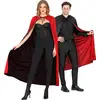 Image de Cape manteau rÃ©versible Noir et rouge