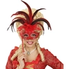 Image de Loup Papillon Plumes Rouges - Tige Rouge