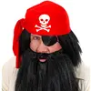 Image de Calot Bandana de Pirate - Rouge - Adulte