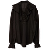 Image de Chemise Noire Pirate Renaissance - Femme