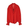 Image de Chemise Pirate Renaissance Homme Rouge