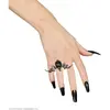 Image de Bague Gothique Chauve-Souris pierre Noire - Femme