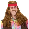 Image de Kit Perruque et moustache Hippie - homme