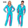 Image de Costume Musique Dance Electronique Azur MÃ©tallise - Adulte