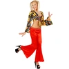 Image de Pantalon Stretch Femme Rouge Â«Â 70'SÂ Â»