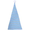 Image de Bonnet de Nuit Bleu Ã  Rayures