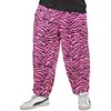 Image de Pantalon baggy 80's zÃ©brÃ© rose