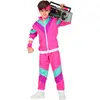 Image de DÃ©guisement jogging rose annÃ©es 80 - Enfant