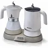 Image de Cafetière Moka Électrique Manuelle 0,25 L   Pour Café Moulu   Capacité 4 Tasses   Puissance 500 W   Blanc   Ariete