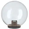 Image de Sphe're Pour Lampadaire Lanterne 30 Cm En Re'sine Transparente Antichoc Pour Jardin Exte'rieur