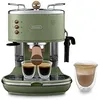 Image de Delonghi   Cafetière À Piston Manuelle 1,4 L   Pression 15 Bars   Chaudière Inox   Vapeur Ajustable   Bac Récolte Goutte Amovible   Vert Olive