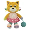 Image de Clementoni-Katy 0 mois, Joue aussi avec la boîte comme scène. Un joli chat en peluche pour accompagner le bébé. CLEMENTONI