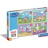 Image de Clementoni Puzzle 4en1 Peppa Pig SuperKolor 21516