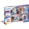 Image de Clementoni Puzzle 4en1 SuperKolor La Reine des Neiges 21518 - Puzzles pour enfants
