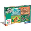 Image de Clementoni Puzzle 4 en 1 SuperKolor Jurassic World 21521