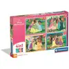 Image de CLEMENTONI - Puzzle 4 en 1 - Princesses Disney