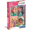 Image de CLEMENTONI Puzzle 2x20 Super Color Princesse 24092